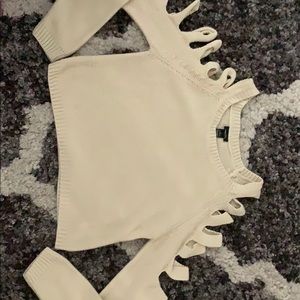 Cream sweater from Rue21